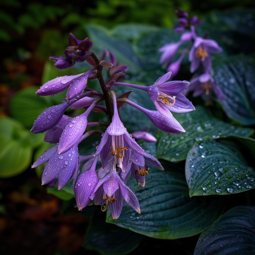 Funkia, hosta sadzonka PURPLE HEART - ogrodowa